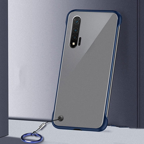 Transparent Crystal Hard Case Back Cover S02 for Huawei Nova 6 5G Blue