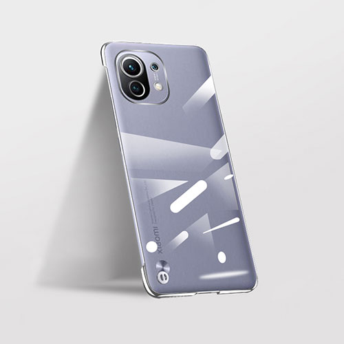 Transparent Crystal Hard Case Back Cover S02 for Xiaomi Mi 11 5G Silver