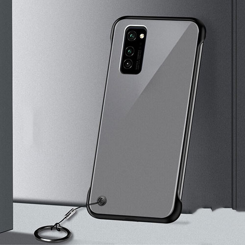 Transparent Crystal Hard Case Back Cover S03 for Huawei Honor View 30 Pro 5G Black
