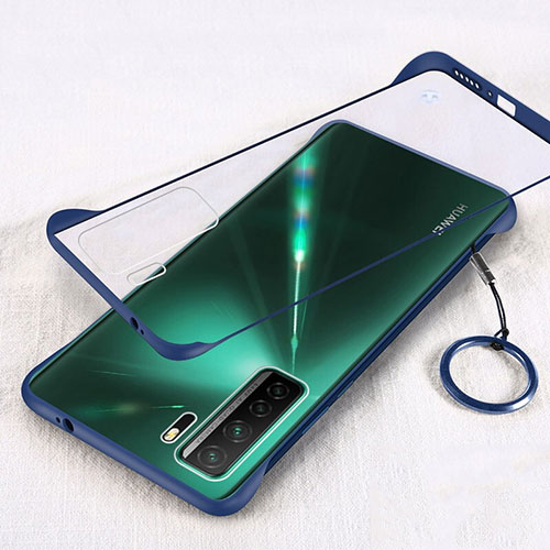 Transparent Crystal Hard Case Back Cover S03 for Huawei Nova 7 SE 5G Blue