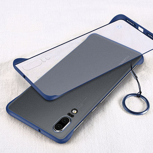 Transparent Crystal Hard Case Back Cover S03 for Huawei P20 Blue