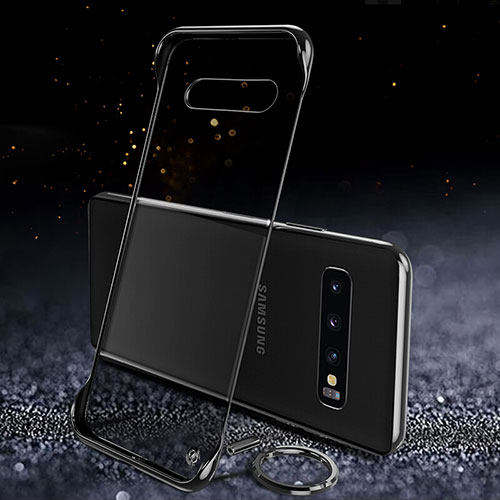 Transparent Crystal Hard Case Back Cover S03 for Samsung Galaxy S10 5G Black