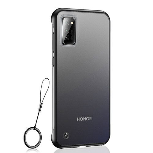Transparent Crystal Hard Case Back Cover S04 for Huawei Honor V30 Pro 5G Black