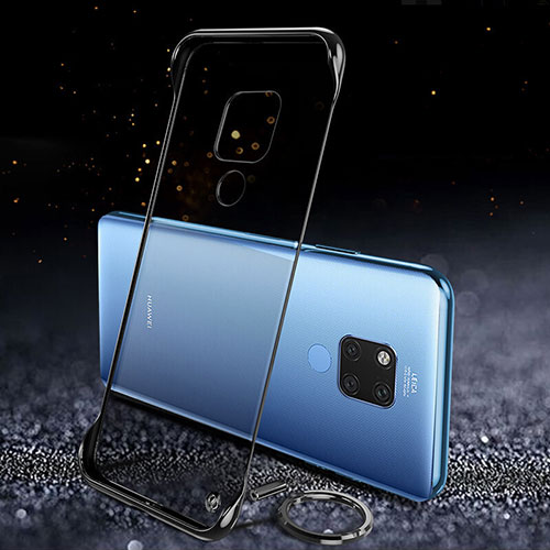 Transparent Crystal Hard Case Back Cover S05 for Huawei Mate 20 X 5G Black