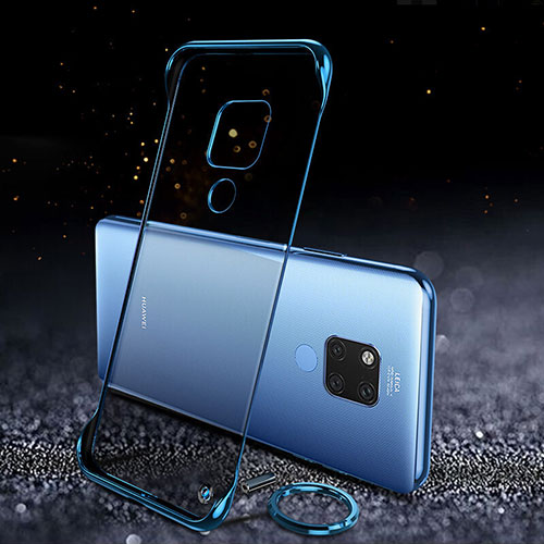 Transparent Crystal Hard Case Back Cover S05 for Huawei Mate 20 X 5G Blue