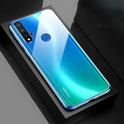 Transparent Crystal Hard Case Back Cover S05 for Huawei Nova 5i Blue