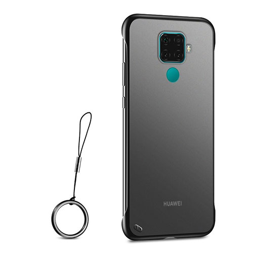 Transparent Crystal Hard Rigid Case Back Cover H01 for Huawei Mate 30 Lite Black