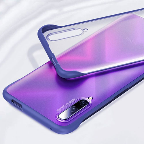 Transparent Crystal Hard Rigid Case Back Cover H01 for Huawei Y9s Blue