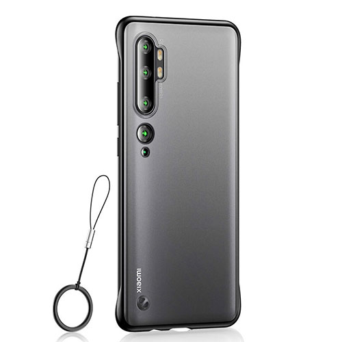 Transparent Crystal Hard Rigid Case Back Cover H01 for Xiaomi Mi Note 10 Black