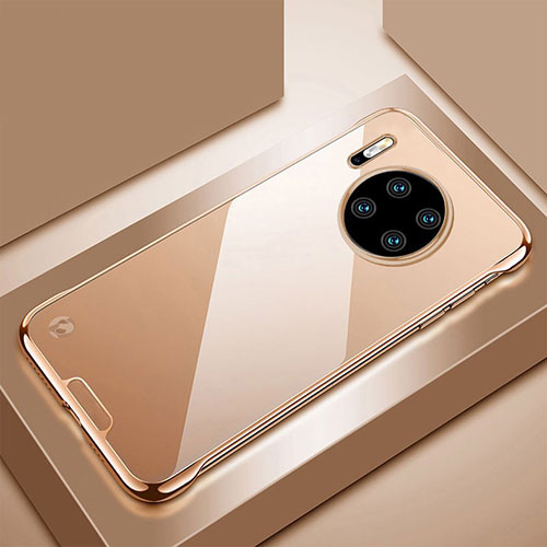 Transparent Crystal Hard Rigid Case Back Cover H02 for Huawei Mate 30 Pro 5G Gold