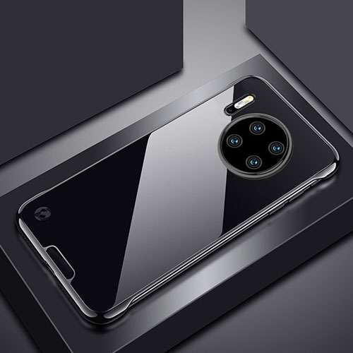 Transparent Crystal Hard Rigid Case Back Cover H02 for Huawei Mate 30E Pro 5G Black