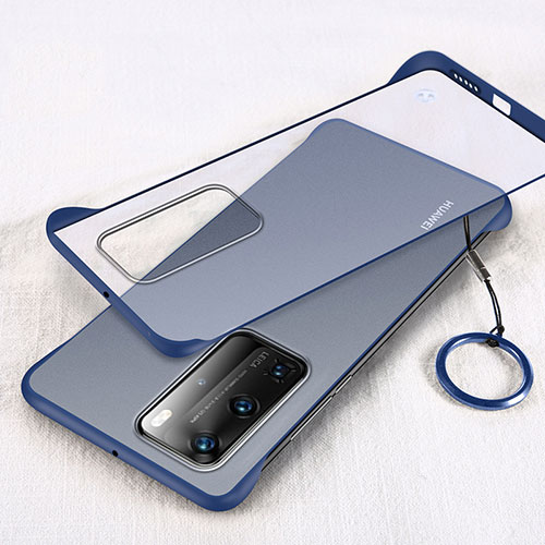 Transparent Crystal Hard Rigid Case Back Cover H02 for Huawei P40 Pro Blue