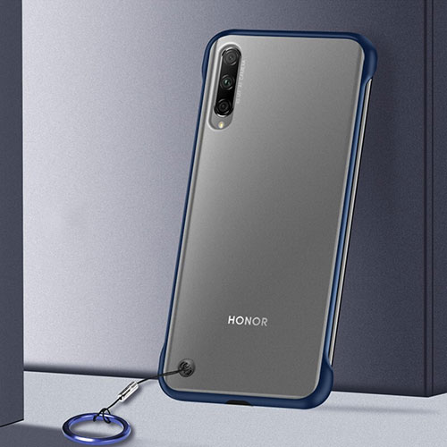 Transparent Crystal Hard Rigid Case Back Cover H02 for Huawei Y9s Blue
