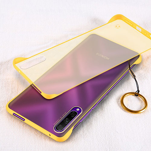 Transparent Crystal Hard Rigid Case Back Cover H03 for Huawei Honor 9X Pro Yellow