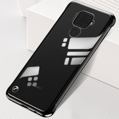 Transparent Crystal Hard Rigid Case Back Cover H03 for Huawei Mate 30 Lite Black
