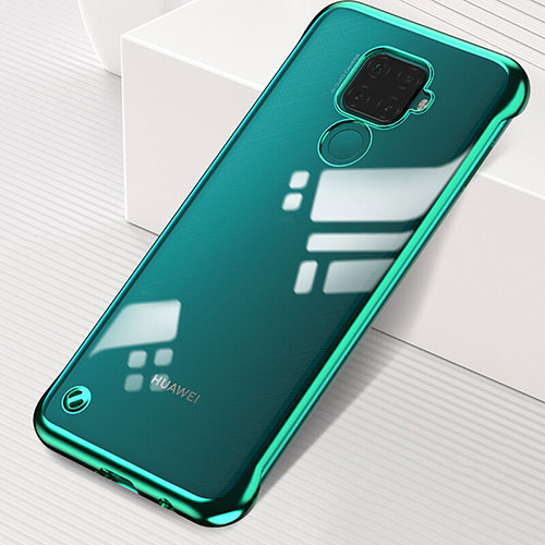 Transparent Crystal Hard Rigid Case Back Cover H03 for Huawei Mate 30 Lite Green