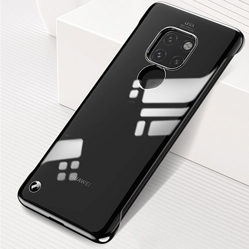 Transparent Crystal Hard Rigid Case Back Cover S01 for Huawei Mate 20 Black