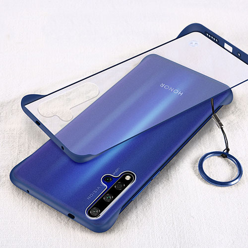 Transparent Crystal Hard Rigid Case Back Cover S01 for Huawei Nova 5T Blue