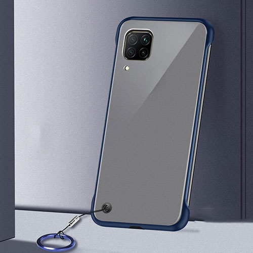Transparent Crystal Hard Rigid Case Back Cover S01 for Huawei Nova 7i Blue