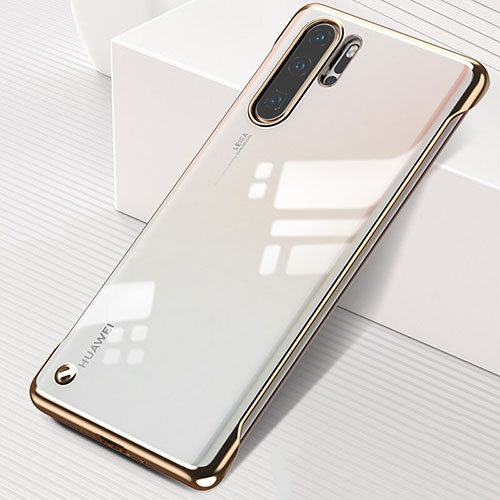 Transparent Crystal Hard Rigid Case Back Cover S01 for Huawei P30 Pro Gold