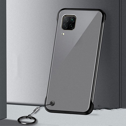 Transparent Crystal Hard Rigid Case Back Cover S01 for Huawei P40 Lite Black