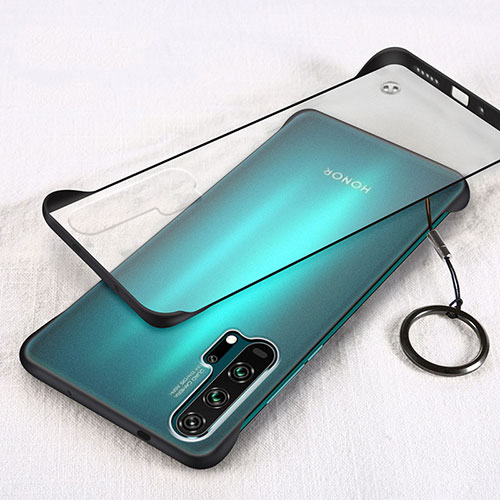 Transparent Crystal Hard Rigid Case Back Cover S03 for Huawei Honor 20 Pro Black