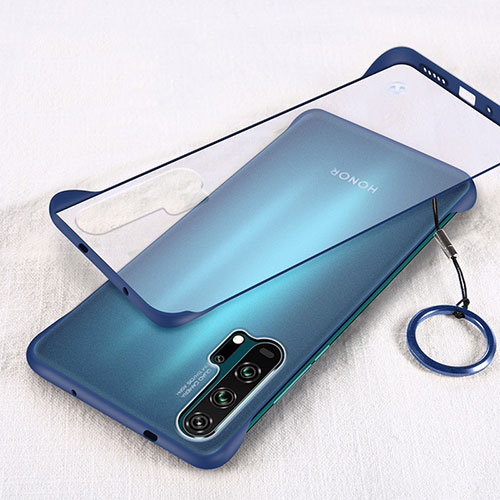 Transparent Crystal Hard Rigid Case Back Cover S03 for Huawei Honor 20 Pro Blue
