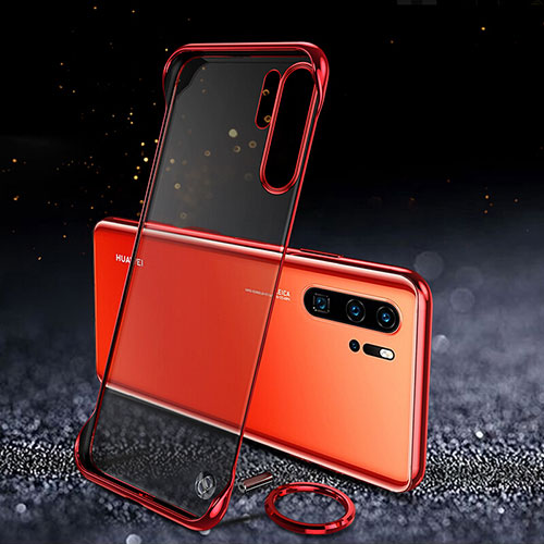 Transparent Crystal Hard Rigid Case Back Cover S03 for Huawei P30 Pro New Edition Red