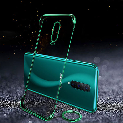 Transparent Crystal Hard Rigid Case Back Cover S03 for Oppo R17 Pro Green