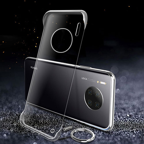 Transparent Crystal Hard Rigid Case Cover A01 for Huawei Mate 30E Pro 5G Black
