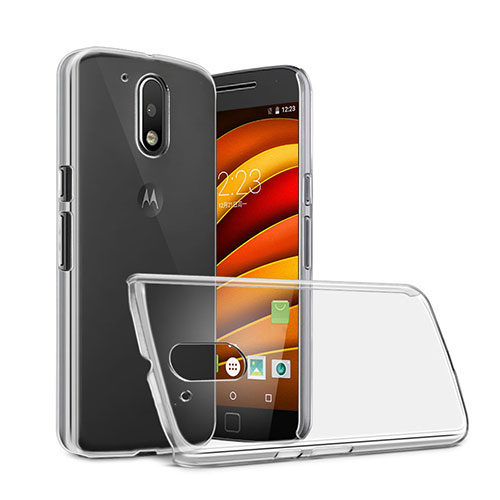 Transparent Crystal Hard Rigid Case Cover for Motorola Moto G4 Plus Clear