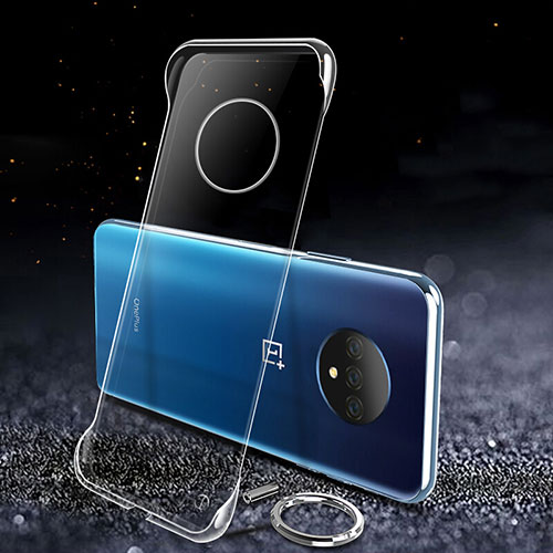 Transparent Crystal Hard Rigid Case Cover for OnePlus 7T Clear