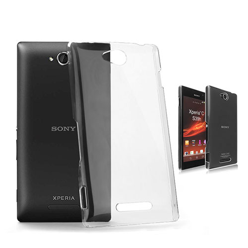 Transparent Crystal Hard Rigid Case Cover for Sony Xperia C S39h Clear
