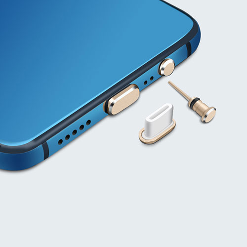 Type-C Anti Dust Cap USB-C Plug Cover Protector Plugy Universal H05 for Apple iPad Pro 11 (2021) Gold