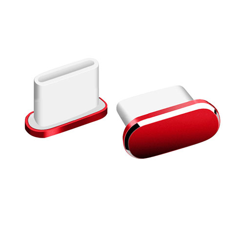Type-C Anti Dust Cap USB-C Plug Cover Protector Plugy Universal H06 for Apple iPhone 15 Red