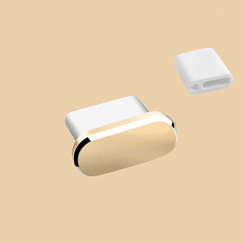 Type-C Anti Dust Cap USB-C Plug Cover Protector Plugy Universal H10 for Apple iPad Pro 11 (2021) Gold