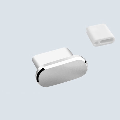Type-C Anti Dust Cap USB-C Plug Cover Protector Plugy Universal H10 Silver