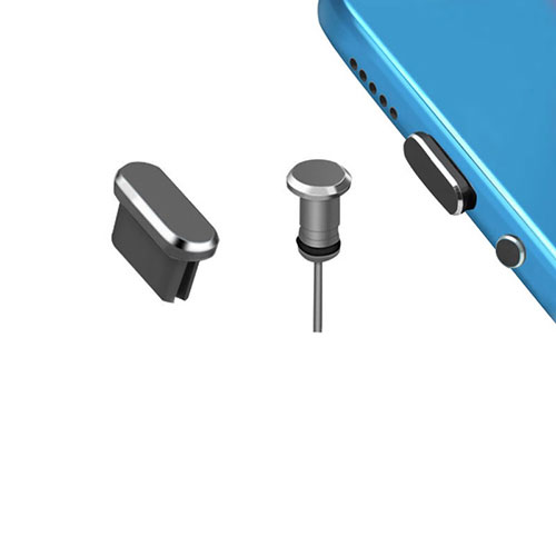 Type-C Anti Dust Cap USB-C Plug Cover Protector Plugy Universal H15 for Apple iPad Pro 11 (2021) Dark Gray