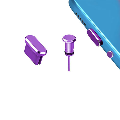 Type-C Anti Dust Cap USB-C Plug Cover Protector Plugy Universal H15 for Apple iPad Pro 11 (2021) Purple