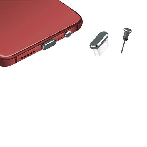 Type-C Anti Dust Cap USB-C Plug Cover Protector Plugy Universal H17 for Apple iPad Pro 11 (2021) Dark Gray