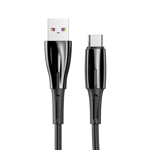 Type-C Charger USB Data Cable Charging Cord Android Universal T12 Black