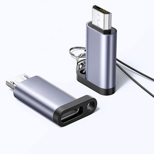 Type-C USB-C to Mocro USB-B Cable Adapter H02 for Apple iPad Pro 11 (2021) Dark Gray