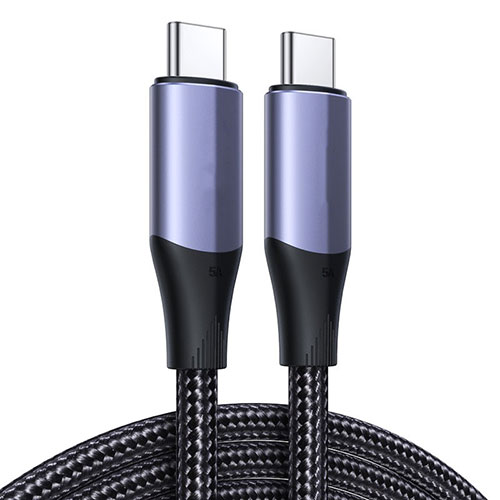 Type-C USB-C to Type-C USB-C Cable Adapter 100W H03 Dark Gray