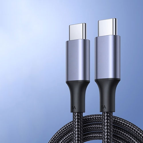 Type-C USB-C to Type-C USB-C Cable Adapter 100W H04 Dark Gray