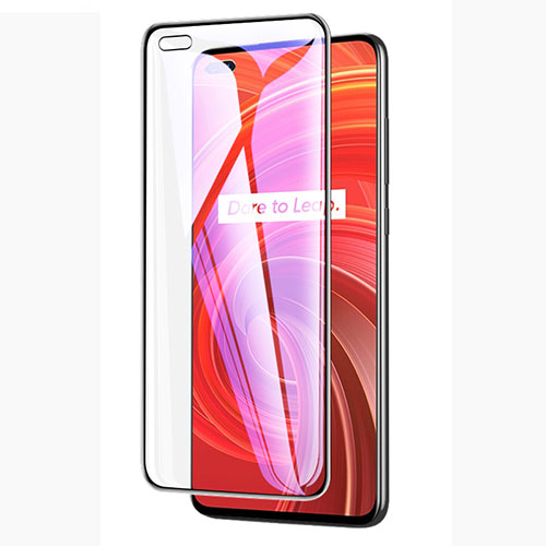 Ultra Clear Anti Blue Light Full Screen Protector Tempered Glass A01 for Realme X50 Pro 5G Black