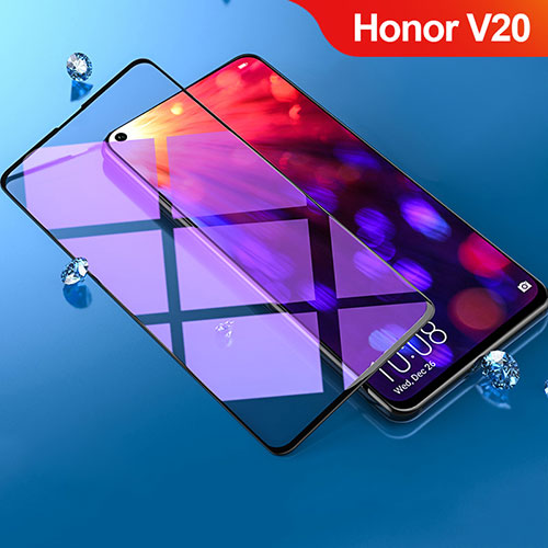 Ultra Clear Anti Blue Light Full Screen Protector Tempered Glass F02 for Huawei Honor V20 Black