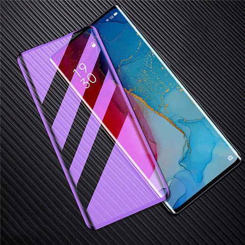 Ultra Clear Anti Blue Light Full Screen Protector Tempered Glass F02 for Oppo Find X2 Neo Black