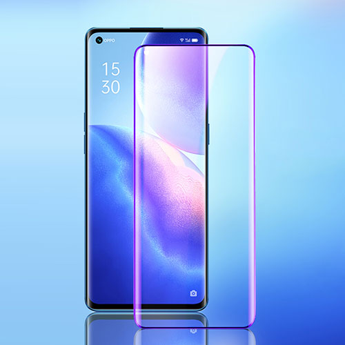 Ultra Clear Anti Blue Light Full Screen Protector Tempered Glass F02 for Oppo Find X3 Neo 5G Black