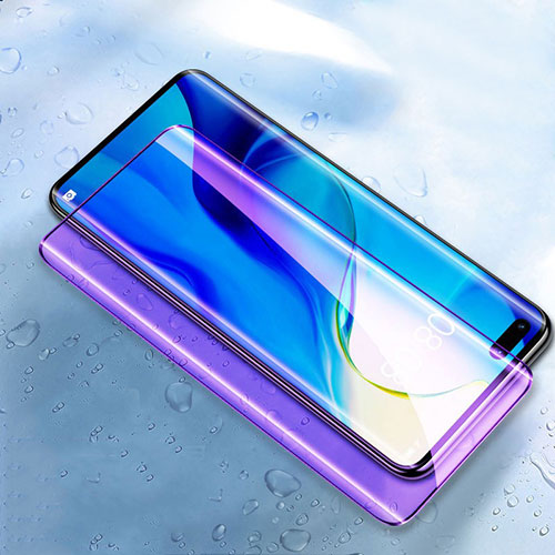 Ultra Clear Anti Blue Light Full Screen Protector Tempered Glass for Huawei Honor 30 Pro Black