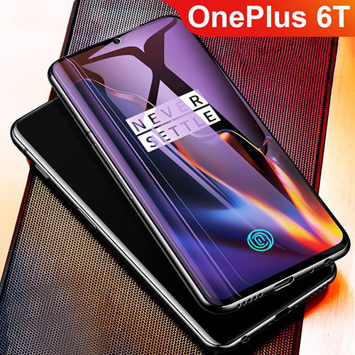 Ultra Clear Anti Blue Light Full Screen Protector Tempered Glass for OnePlus 6T Black